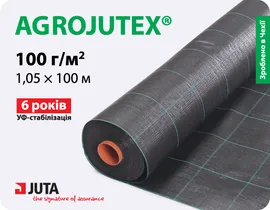 Продажа  Агротканина AGROJUTEX 100гр/м.кв., чорна, ширина 1.05м, довжина 100 метрів